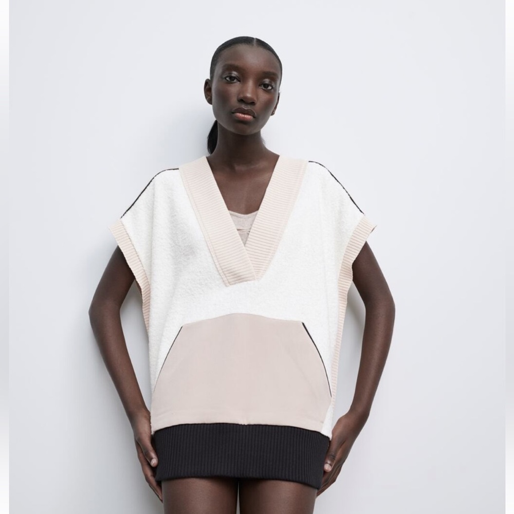 Zara contrasting vest